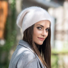 Load image into Gallery viewer, Rabbit fur Beanie Hat
